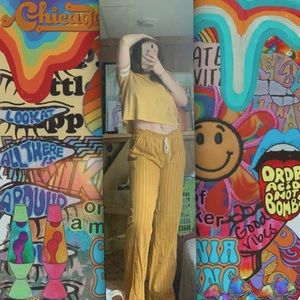 Yellow cute short sleeve